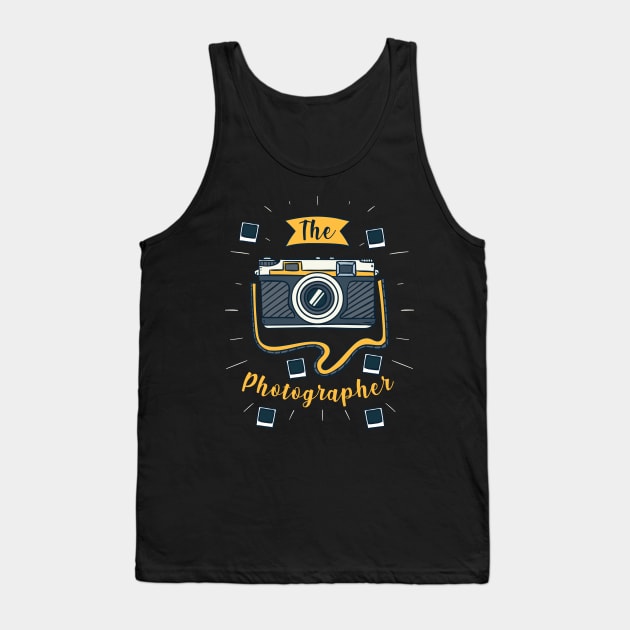 funny photographer t shirt camera t shirt Tank Top by BEEtheTEE